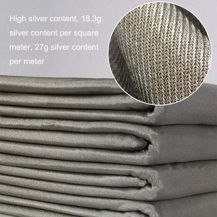 ZDY-1 Knitted Sterling Silver Fiber Silver Ion Soft Anti-radiation Fabric Antibacterial Mask Stretch Fabric, Size: 1 Square Meter, 1 Square Meter ZDY-1 Knitted Sterling Silver Fiber Silver Ion Soft Anti-radiation Fabric Antibacterial Mask Stretch Fabric, Size: 1 Square Meter, 1 Square Meter